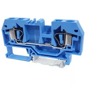   TRACON TSKC6-K - Nullavezető ipari sorozatkapocs, rugós, sínre, kék 800V 41A 0.2-6 mm2 2P