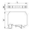 TRACON TSKC6 - Fázisvezető ipari sorozatkapocs, rugós, sínre, szürke 800V 41A 0.2-6 mm2 2P