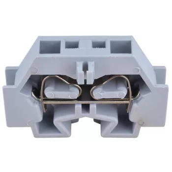   TRACON TSKD4 - Mini rugós ipari sorozatkapocs, csavarral rögzíthető, szürke 690V 24A 0.08-4 mm2 2P