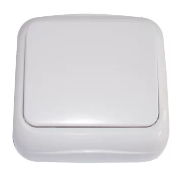   TRACON TTK-03 - Falon kívüli kétpólusú kapcsoló (tapétakapcsoló) 10AX/250VAC, IP20 (102)
