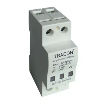   TRACON TTV-B140 - Túlfeszültségvédő készülék, 2.-es típus 40kA, 1P