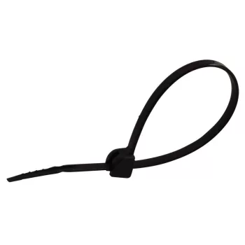   TRACON TU281 - UV-álló fémnyelves kábelkötegelő, fekete 281×3,6mm, D=2-76mm, PA6.6