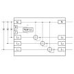 TRACON TVO-F3-4M - LCD kijelzésű fogyasztásmérő, közvetlen,3 fázisú,4 modul 400V / 10 (100)A Pd=3W