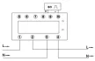 TRACON TVOF1M4 - Elektromech. fogyasztásmérő, közvetlen, 1 fázisú, 4 modul 230VAC / 10(100)A