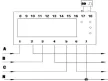 TRACON TVOF3M7 - Elektromech. fogyasztásmérő, közvetlen, 3 fázisú, 7 modul 400VAC / 10(100)A