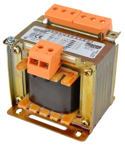 TRACON TVTR-75-P - Normál, egyfázisú kistranszformátor 500V / 24V, max.75VA