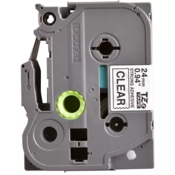   TRACON TZE-FX251 - Brother  TZe-FX251 szalagkazetta, átlátszó alap, fekete betű 24 mm / 8 m