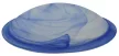 TRACON UFO-1-K - Üveg mennyezeti UFO lámpatest, kék 230V, 50Hz, E27, max.1×60W, D=300 mm