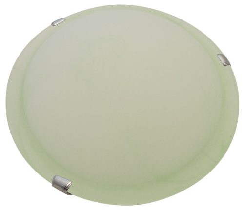 TRACON UFO-1-Z - Üveg mennyezeti UFO lámpatest, zöld 230V, 50Hz, E27, max.1×60W, D=300 mm