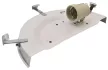 TRACON UFO-F-B - Üveg oldalfali fél UFO lámpatest, bézs 230V, 50Hz, E27, max.1×60W, D=300 mm
