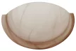 TRACON UFO-F-B - Üveg oldalfali fél UFO lámpatest, bézs 230V, 50Hz, E27, max.1×60W, D=300 mm
