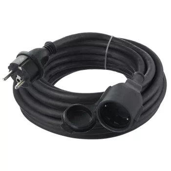   TRACON UH20RN - Univerzális hosszabbító gumi kábellel 1xSCHUKO, 20m, 16A/250VAC, 3x1,5mm2 H07RN-F, Pmax.:3680 W