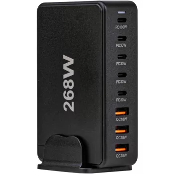 TRACON USB3A5C - USB állomás 3 USB A, 5 USB-C, 268W