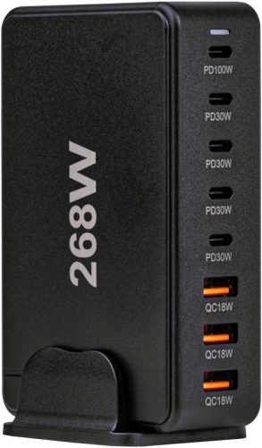 TRACON USB3A5C - USB állomás 3 USB A, 5 USB-C, 268W