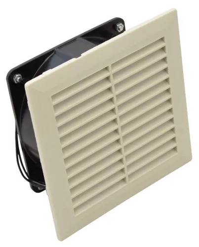 TRACON V150 - Szellőztető ventilátor szűrőbetéttel 150×150mm, 150 m3/h, 230V 50-60Hz, IP54