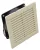 TRACON V150 - Szellőztető ventilátor szűrőbetéttel 150×150mm, 150 m3/h, 230V 50-60Hz, IP54