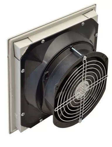 TRACON V215 - Szellőztető ventilátor szűrőbetéttel 250×250mm, 215m3/h, 230V 50-60Hz, IP54