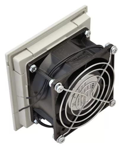 TRACON V35 - Szellőztető ventilátor szűrőbetéttel 105×105mm, 35m3/h, 230V 50-60Hz, IP54