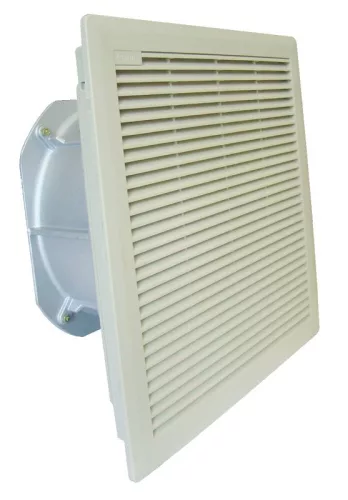 TRACON V360 - Szellőztető ventilátor szűrőbetéttel 325×325mm, 360 m3/h, 230V 50/60Hz, IP54