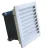 TRACON V43 - Szellőztető ventilátor szűrőbetéttel 150×150mm, 43 m3/h, 230V 50/60Hz, IP54