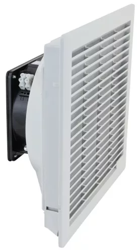 TRACON V71 - Szellőztető ventilátor szűrőbetéttel 250×250mm, 71 m3/h, 230V 50/60Hz, IP54