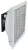 TRACON V71 - Szellőztető ventilátor szűrőbetéttel 250×250mm, 71 m3/h, 230V 50/60Hz, IP54