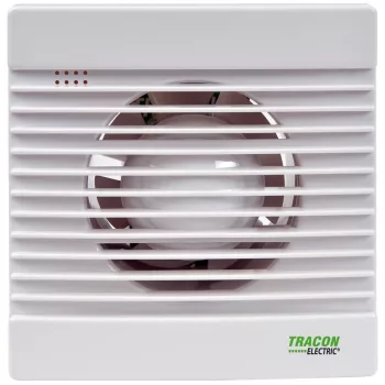   TRACON VF100-B - Fürdőszoba ventilátor, golyóscsapágy 230 VAC, 15W, 80 m3/h, 33 dB,100 mm
