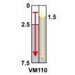 TRACON VM110 - Helyzetkapcsoló, kúpos fémházas 1xNO+1xNC, 6A/230V AC-15, 0,3A/250V DC-13, IP66