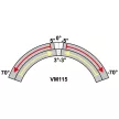 TRACON VM115 - Helyzetkapcsoló, lengőkar-görgő fémházas 1xNO+1xNC, 6A/230V AC-15, 0,3A/250V DC-13, IP66
