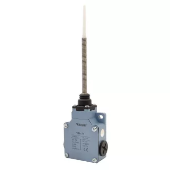   TRACON VM171 - Helyzetkapcsoló, rugószáras (műanyag+acél) 1xNO+1xNC, 6A/230V AC-15, 0,3A/250V DC-13, IP66