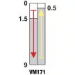 TRACON VM171 - Helyzetkapcsoló, rugószáras (műanyag+acél) 1xNO+1xNC, 6A/230V AC-15, 0,3A/250V DC-13, IP66