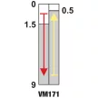 TRACON VM171 - Helyzetkapcsoló, rugószáras (műanyag+acél) 1xNO+1xNC, 6A/230V AC-15, 0,3A/250V DC-13, IP66
