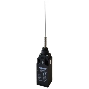   TRACON VP106 - Helyzetkapcsoló, rugószáras 1xNO+1xNC, 6A/230V AC-15, 0,3A/250V DC-13, 125mm, IP65
