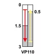 TRACON VP110 - Helyzetkapcsoló, kúpos-ütközős 1xNO+1xNC, 6A/230V AC-15, 0,3A/250V DC-13, IP65