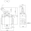 TRACON VT127 - Helyzetkapcsoló, nyomógörgős 1xNO+1xNC, 6A/230V AC-15, 0,3A/250V DC-13, IP65