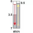 TRACON VT171 - Helyzetkapcsoló, rugószáras (műanyag+acél) 1xNO+1xNC, 6A/230V AC-15, 0,3A/250V DC-13, IP65