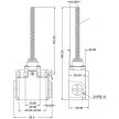 TRACON VT181 - Helyzetkapcsoló, rugószáras (acél) 1xNO+1xNC, 6A/230V AC-15, 0,3A/250V DC-13, IP65