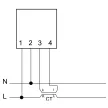 TRACON W45S-230/1 - Sínre pattintható analóg teljesítmény mérő 230V/5A
