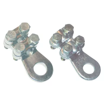   TRACON WCJB-185-240 - Csavarozható réz lemezsaru, 4 csavarral 185-240mm2, M12, 4x(M8x35)