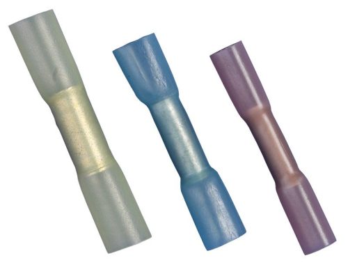 TRACON ZSTHS - Zsugorodó szigetelésű toldóhüvely, elektrolitréz, sárga 4mm2, (L=41mm, d1=3,6mm), PO