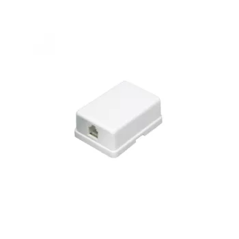 SOMOGYI ELEKTRONIC - TS 1MWH/X - Tel. aljzat, 1x6P4C, fehér