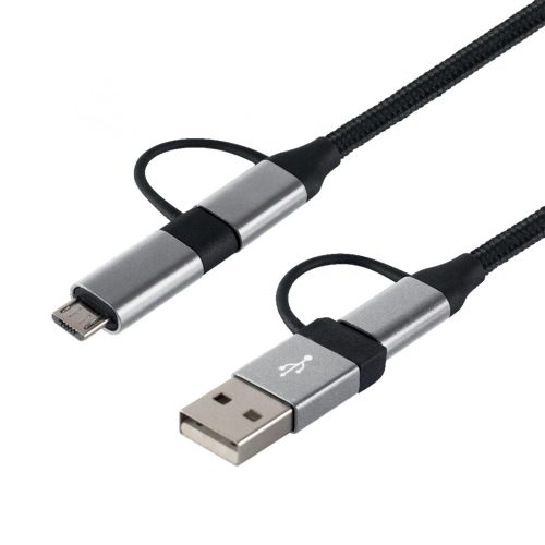 SOMOGYI ELEKTRONIC - USB MULTI - USB töltőkábel, 4in1, 1.5m