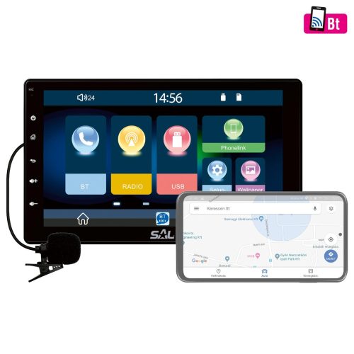 SOMOGYI ELEKTRONIC - VB X1000 - Fejegység; SMART, 1xDIN, 9", Android Auto, Carplay