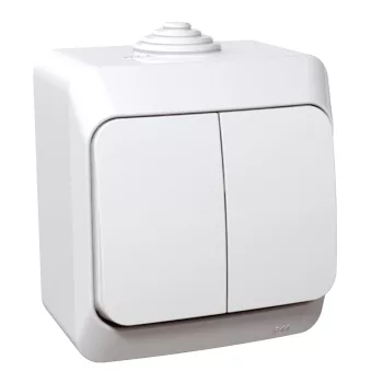   SCHNEIDER WDE000550 - CEDAR PLUS Csillárkapcsoló, IP44, fehér (105)