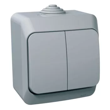   SCHNEIDER WDE000650 - CEDAR PLUS Csillárkapcsoló, IP44, szürke (105)