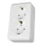 SCHNEIDER WDE001048 - PRIMA 2x2P+F csatlakozóaljzat, 16A, fehér