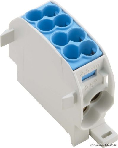 WEIDMÜLLER Elosztóblokk 152A 1p 2x25mm2/2x16mm2 kék WPD 101 2x25/2x16 BL