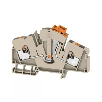   WEIDMÜLLER Mérő-bontó (teszt-leválasztó) sorkapocs, 6 mm², 500 V, 30 A, sötétbézs - WTTB 6