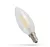 LED gyertya E14 230V 5,5W (60W) 827 2700K 850lm átlátszó filament - WOJ14387_5.5W