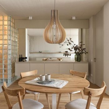 Tömör fa lámpa E27 / 310 - WRE091